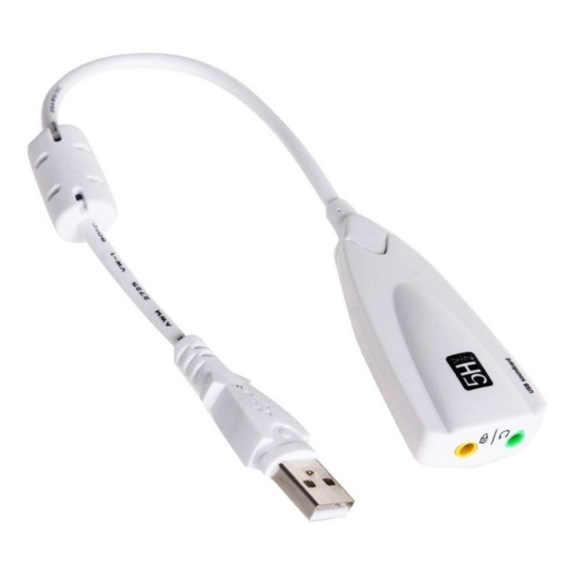 USB 5HV2 vezetékes sztereó kártya USB-3,5 mm-es audio interfész külső USB 7.1 hangkártya illesztőprogram nélkül PC laptop mikrofonhoz