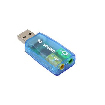 Τρισδιάστατη προσομοίωση 5.1 Εξωτερικό USB σε Jack 3.5mm Mic Ακουστικά Stereo Headset 3d Sound Card Audio Adapter Speaker for Laptop PC