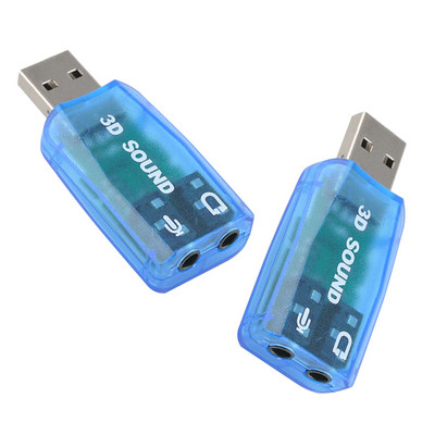 Simulare 3D 5.1 USB extern la mufă 3,5 mm Microfon Căști Căști stereo Placă de sunet 3d Adaptor audio difuzor pentru laptop PC