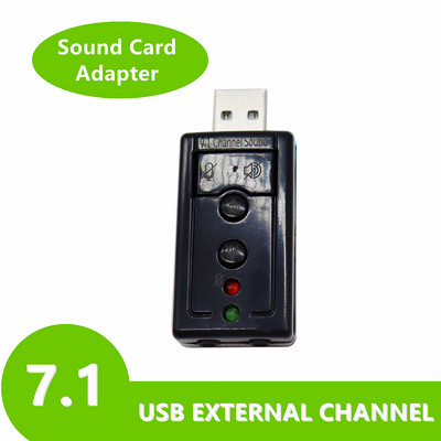 3,5 mm pistikupesaga peakomplekt 7.1 helikaart virtuaalne 7.1 kanaliga helikaart väline USB 2.0 heli mikrofon kõlari adapter mikrofon stereo