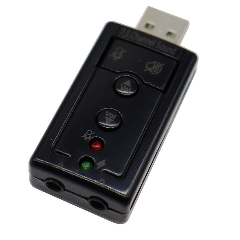 3,5 mm pistikupesaga peakomplekt 7.1 helikaart virtuaalne 7.1 kanaliga helikaart väline USB 2.0 heli mikrofon kõlari adapter mikrofon stereo