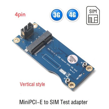 Mini PCI-E Wireless WWAN Κάρτα δοκιμής USB 4Pin MiniPCI Express με υποδοχή κάρτας SIM για μονάδα 3G/4G για HUAWEI Desktop