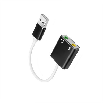 Vanjska USB zvučna kartica USB na 3,5 mm priključak USB audio adapter Slušalica Mikrofon za Macbook računalo Laptop PC