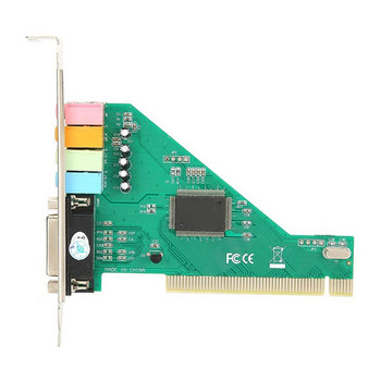 PCI звукова карта 4.1 канален настолен компютър Вградена звукова карта Вътрешна аудио карта Стерео съраунд CMI8738