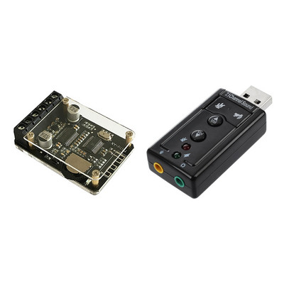 1 τεμ. 7.1 καναλιών USB εξωτερική κάρτα ήχου προσαρμογέας ήχου & 1 τεμ. Μονάδα πλακέτας ενισχυτή ήχου στερεοφωνικού Bluetooth