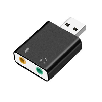 USB кабел аудио звукова карта 7.1 канален USB към 3.5 mm жак конвертор микрофон звукова карта слушалки адаптер за виртуален микрофон