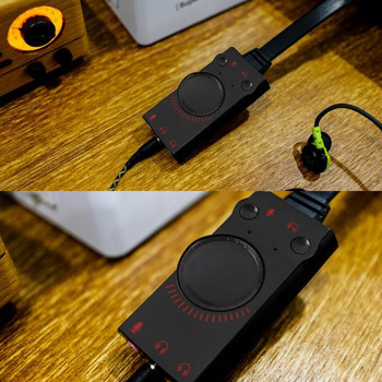 Външна USB звукова карта 3,5 мм адаптер за слушалки и микрофон за компютърен лаптоп за Windows OS L