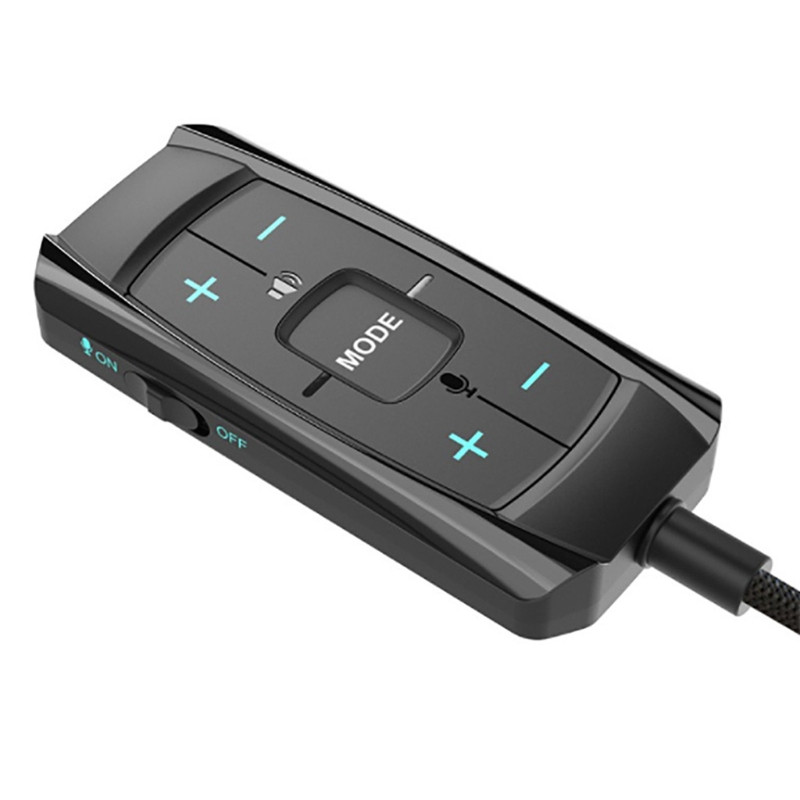 USB garso plokštės adapteris 7.1 kanalo išorinis adapteris stereo garso plokštės keitiklis 3,5 mm AUX mikrofono lizdas žaidimams