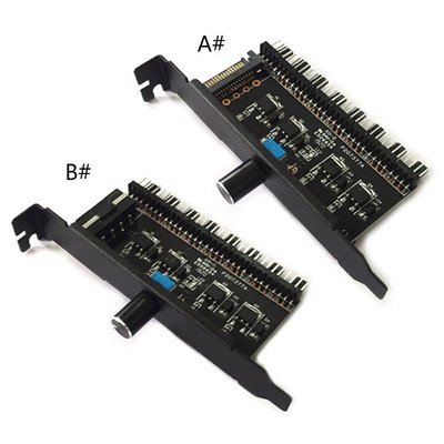 1-8 osztó, 4 tűs hűtés PWM ventilátor táp bővítő adapter 12 V tápegység