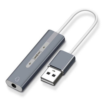 2 в 1 USB 3.1 USB 3.0 тип C външна звукова карта USB -C до 3,5 мм жак аудио микрофон адаптер за слушалки за Macbook PC лаптоп