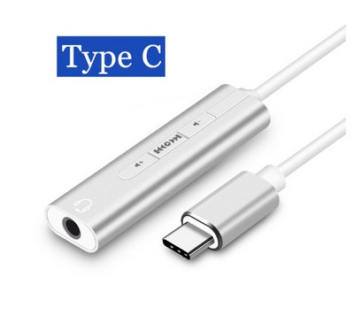 2 viename USB 3.1 USB 3.0 C tipo išorinė garso plokštė USB -C iki 3,5 mm lizdo garso mikrofono ausinių adapteris, skirtas Macbook PC nešiojamam kompiuteriui