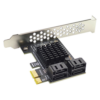 4 porta SATA III PCIe kartica za proširenje 6Gbps SATA 3.0 na PCI-e 1X kartica kontrolera PCI Express adapter pretvarač podrška X4 X8 X16