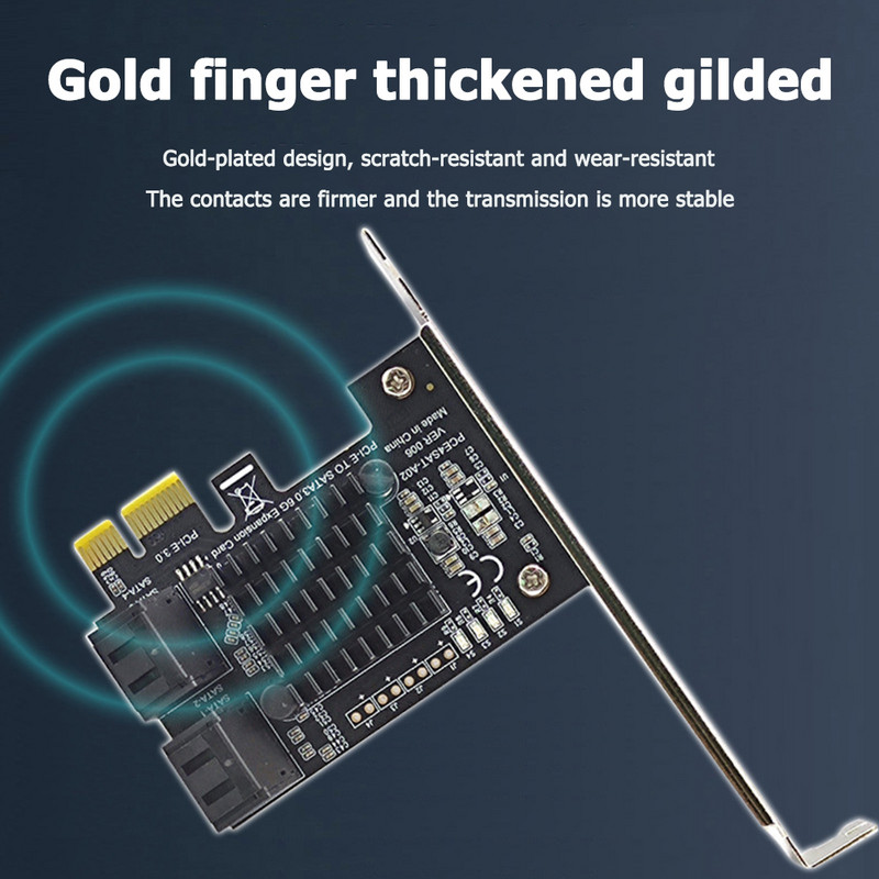 4 porta SATA III PCIe kartica za proširenje 6Gbps SATA 3.0 na PCI-e 1X kartica kontrolera PCI Express adapter pretvarač podrška X4 X8 X16