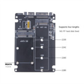 2 NGFF MSATA SSD na SATA 3.0 adapter 2 u 1 pretvaračka kartica za prijenosno računalo