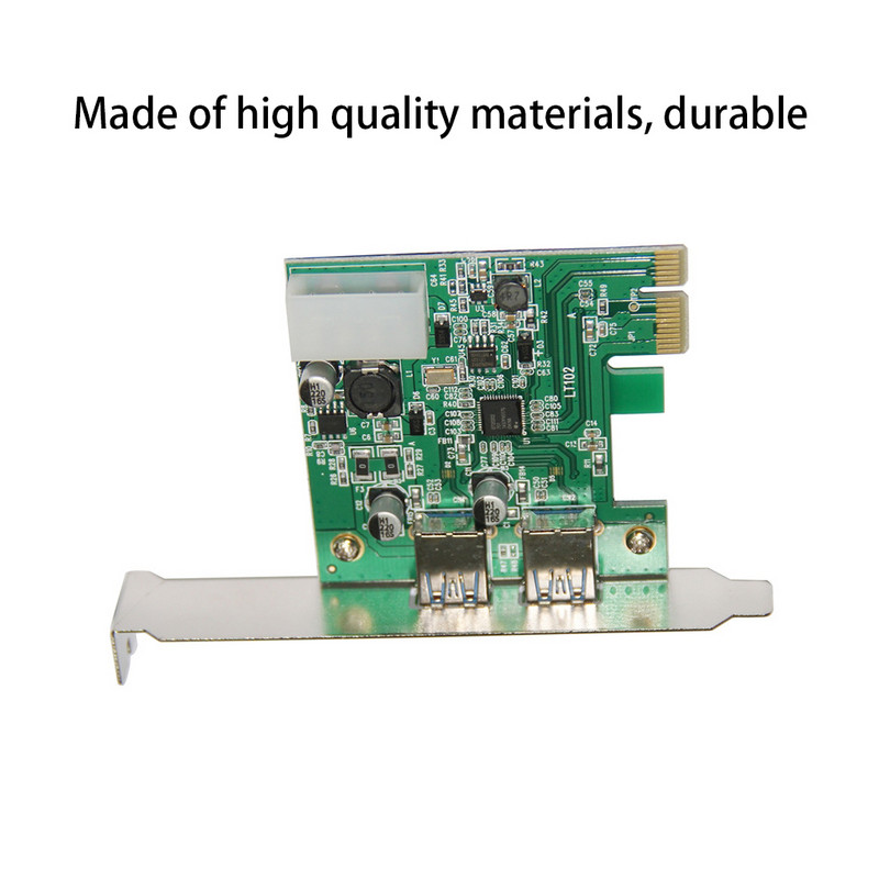 PCIE USB3 0 bővítőkártya asztali adaptációs modul univerzális nagy sebességű 2 portos adaptációs kártyák számítógéphez illesztő átalakító berendezések