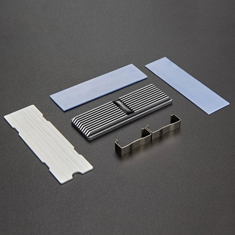 M2 aušintuvo šilumos išsklaidymo radiatorius M.2 aušinimo radiatorius, šiluminės pagalvėlės Aušintuvo liemenė, skirta NVME NGFF M.2 2280 SSD standžiajam diskui