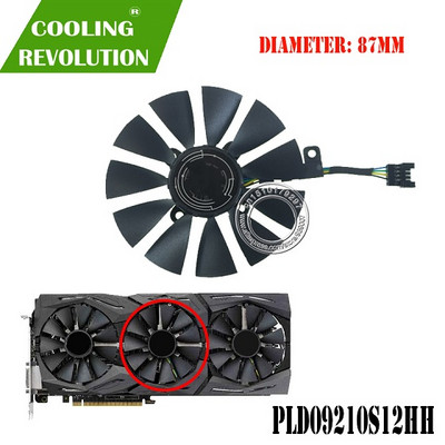 GPU VGA aušintuvo grafika gtx1080 gtx980ti gtx1060 gtx1070 ventiliatorius, skirtas ASUS STRIX GTX 1080/980Ti/1060/1070 vaizdo plokščių aušinimo sistemai