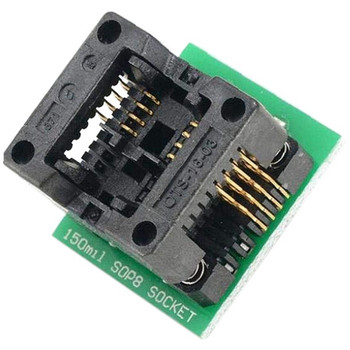 CH341A BIOS USB програматор SOP8 DIP8 1.8V гнездо за преобразуване 8-пинов комплект тестови клипове за IPhone или дънна платка