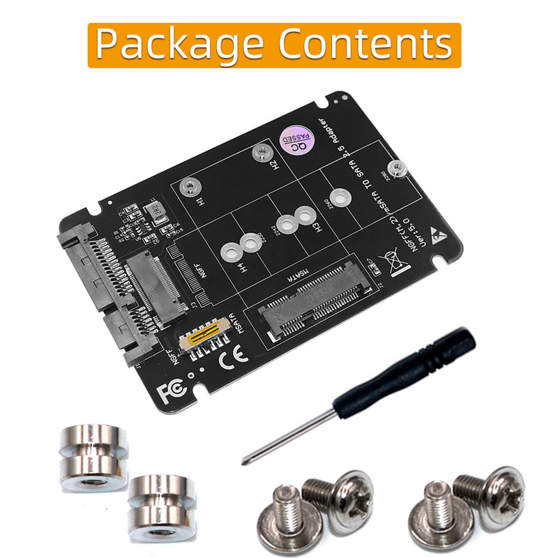 XT-XINTE 2 u 1 M.2 za NGFF ključ B & mSATA SSD na SATA3 SATA III adaptersku karticu, modul pretvaračke ploče za 2230/2242/2260/2280 SSD