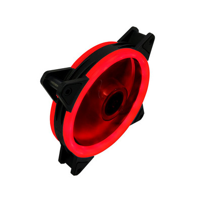 120 mm kompiuterio korpuso ventiliatoriaus aušintuvas reguliuojamas 52CFM vibracijos slopinimo guminis LED kompiuterio aušinimo ventiliatorius 12V išjungtas ventiliatorius PC kompiuterio aušinimo ventiliatorius