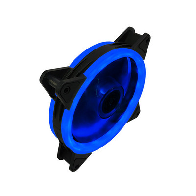 120 mm kompiuterio korpuso ventiliatoriaus aušintuvas reguliuojamas 52CFM vibracijos slopinimo guminis LED kompiuterio aušinimo ventiliatorius 12V išjungtas ventiliatorius PC kompiuterio aušinimo ventiliatorius