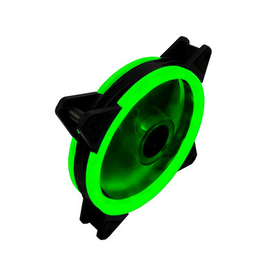 120 mm kompiuterio korpuso ventiliatoriaus aušintuvas reguliuojamas 52CFM vibracijos slopinimo guminis LED kompiuterio aušinimo ventiliatorius 12V išjungtas ventiliatorius PC kompiuterio aušinimo ventiliatorius