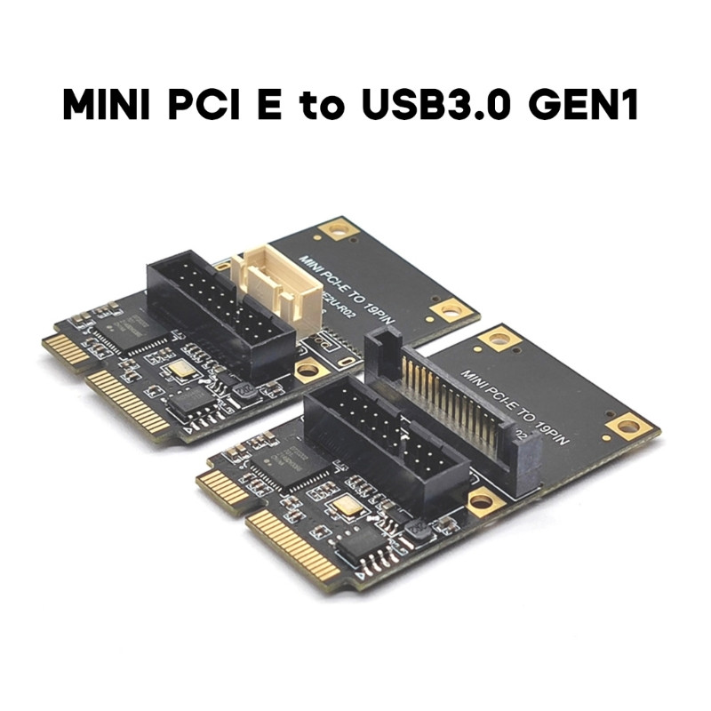 51BE USB s dva priključka MINI PCI-E na USB3.0 19-pinska kartica za proširenje 5 Gbps podrška 15-pinsko / 4-pinsko napajanje