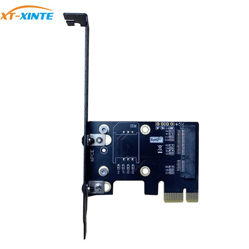 XT-XINTE Mini Pcie – PCIE X1 WIFI vezeték nélküli hálózati kártya AX200 Mini PCI-E adapterkártya terelőtartóval asztali számítógéphez