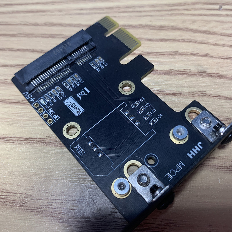 XT-XINTE Mini Pcie – PCIE X1 WIFI vezeték nélküli hálózati kártya AX200 Mini PCI-E adapterkártya terelőtartóval asztali számítógéphez