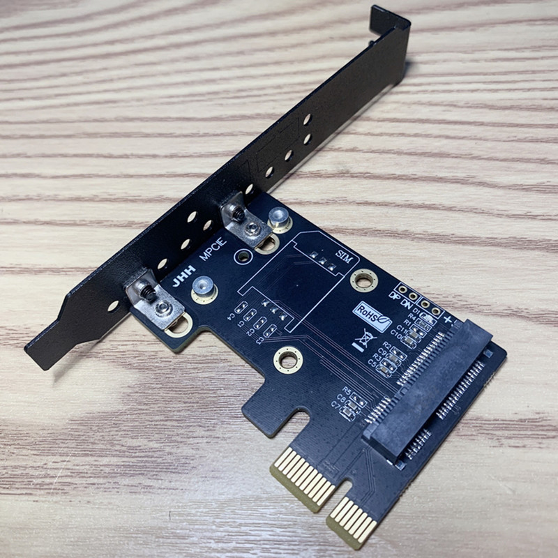 XT-XINTE Mini Pcie – PCIE X1 WIFI vezeték nélküli hálózati kártya AX200 Mini PCI-E adapterkártya terelőtartóval asztali számítógéphez