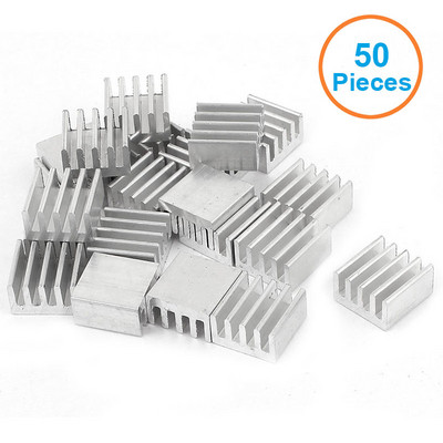 En-Labs 50 buc/lot Radiator din aluminiu 8,8x8,8x5mm Radiator de răcire cu cip electronic pentru CPU, RAM, GPU, radiator cu chipset A4988