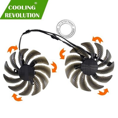 Ventilátor grafickej karty GIGABYTE GTX 1050 1060 1070 Ti GV-RX570 580 AORUS RX 470 480 R9 380X 88MM PLD09210S12HH T129215SU