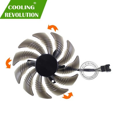 Ventilátor grafickej karty GIGABYTE GTX 1050 1060 1070 Ti GV-RX570 580 AORUS RX 470 480 R9 380X 88MM PLD09210S12HH T129215SU