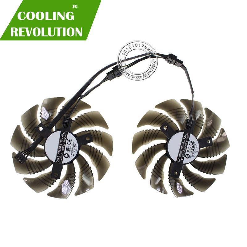 Ventilátor grafickej karty GIGABYTE GTX 1050 1060 1070 Ti GV-RX570 580 AORUS RX 470 480 R9 380X 88MM PLD09210S12HH T129215SU