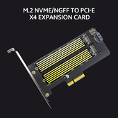 M.2 NVME/NGFF na PCI-E X4 karticu za proširenje SSD adapterska kartica s M.2 M-ključ B-ključ sučelja podržavaju PCI-E/SATA protokol