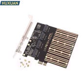 Adaptor PCIE la M2 PCI Express X1 3.0 4 porturi B Key M.2 NGFF SATA SSD Adaptor PCI-E M.2 Adaptor Expansion Card Riser