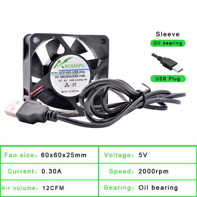 40mm 50mm 60mm 70mm 80mm 92mm 120mm DC5V USB-csatlakozó Csendes hűtőventilátor barkácshűtő router játékhoz TV box tápegység