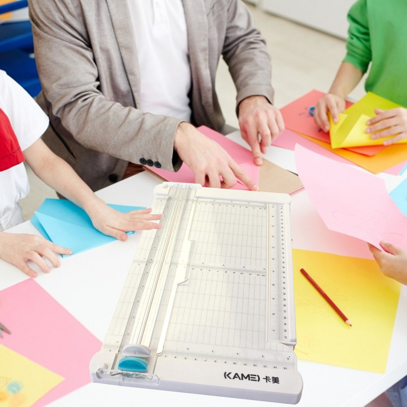 Mini paberitrimmer giljotiinlõikur 6 tolli (152 mm) lõikepikkusega lauaarvuti paberilõikusmasin turvalõikuripea küljejoonlauaga