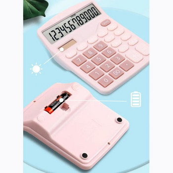 12-цифрен електронен калкулатор Соларен калкулатор Двойно захранване Калкулатор за домашен офис Училищни инструменти за финансово счетоводство