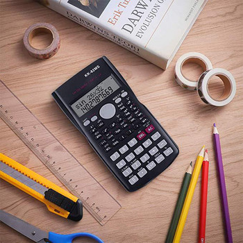 Научен калкулатор с 240 функции и 2-редов екран Многофункционален преносим ученически калкулатор за преподаване на математика DJA88