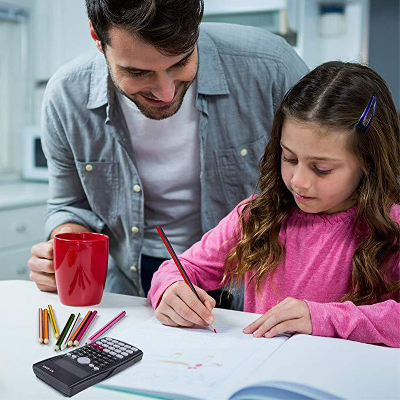 Mokslinis skaičiuotuvas su 240 funkcijų ir 2 eilučių ekranu Daugiafunkcis nešiojamas studentų skaičiuotuvas, skirtas matematikos mokymui DJA88