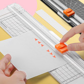 1vnt nešiojamasis popieriaus pjaustytuvas atsarginis peilis popieriaus pjaustyklės metalinis peiliukas, patogus su automatine kuponų nuotraukų apsauga