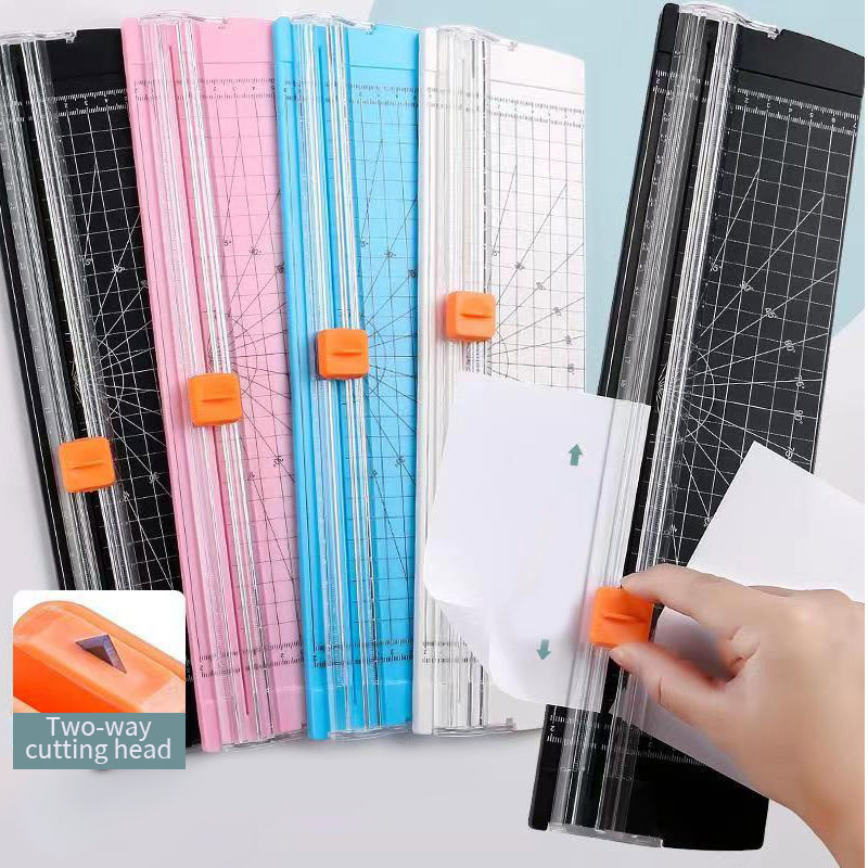 1vnt nešiojamasis popieriaus pjaustytuvas atsarginis peilis popieriaus pjaustyklės metalinis peiliukas, patogus su automatine kuponų nuotraukų apsauga