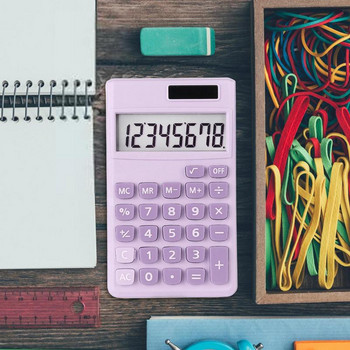 Студентски калкулатор Преносими студентски калкулатори със силиконови бутони за натискане Джобен калкулатор с батерии Основен финансов