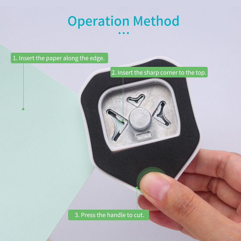 KW-trio 3-ühes nurgast ümardatav fotolõikur R4/R7/R10mm ümmargune nurgalõikur kaardi fotopaberi lamineerimiskottide jaoks