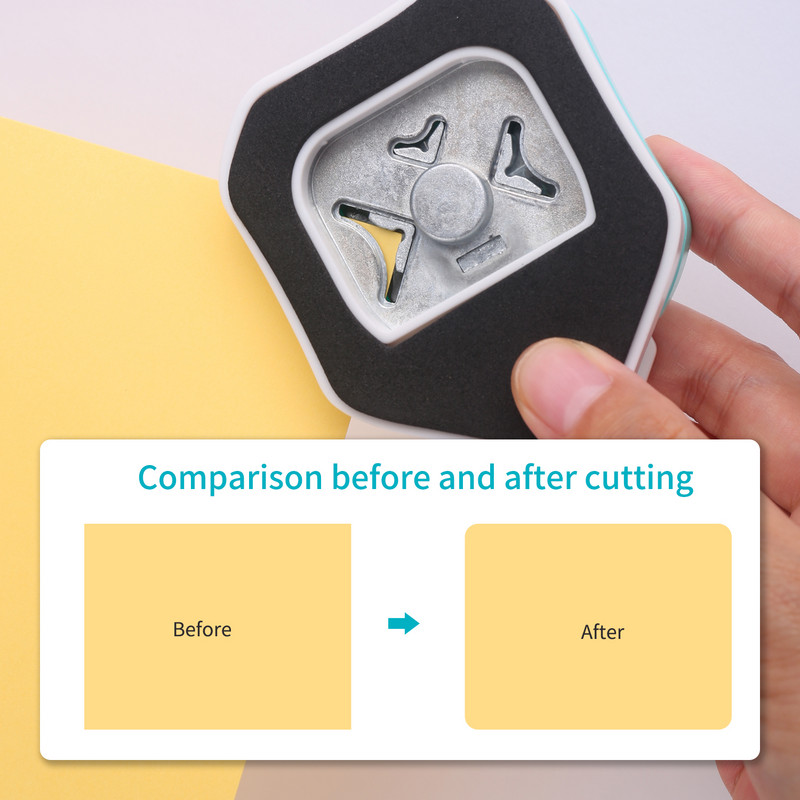 KW-trio 3-ühes nurgast ümardatav fotolõikur R4/R7/R10mm ümmargune nurgalõikur kaardi fotopaberi lamineerimiskottide jaoks