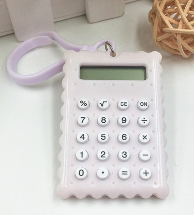 Karstā izpārdošana Studentu mini elektroniskais kalkulators Candy Color Aprēķinu biroja piederumu dāvana Super mazs mini elektroniskais kalkulators