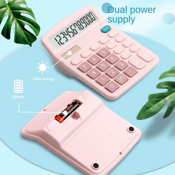 12-цифрен електронен калкулатор Соларен калкулатор Двойно захранване Калкулатор за домашен офис Училищни инструменти за финансово счетоводство