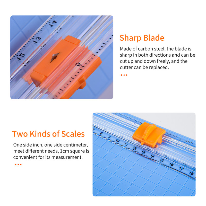 Mini mașină portabilă de tăiat cutie de hârtie A5, mașină de tăiat, lungime de tăiere de 9 inchi, pentru hârtie de artizanat, hârtie laminată foto, album de însemnări