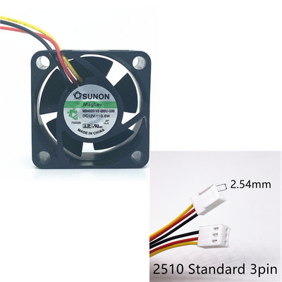 Jauns Maglev SUNON 4CM 40MM 40*40*20MM Servera dzesēšanas ventilators DC12V 0.6W MB40201V2-000U-G99 Super Silence Ventilators 3pin